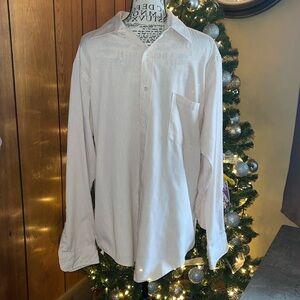 Van Heusen pale pink men’s stripped button down.